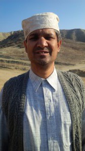 Kuldip Korotana in costume on a mountain location